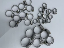 1”-.75”-1.25” Hose Clamp Assortment/Old New Stock Made In The USA Qty Total 26