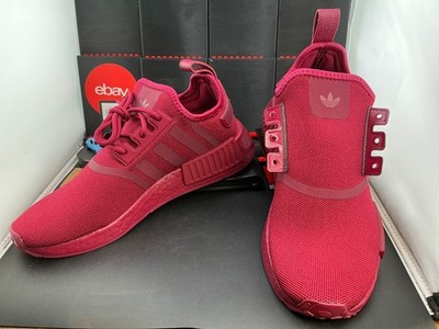 Adidas Womans size 8 NMD_R1 Pair Triple Maroon Burgandy red open box w/box  