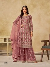 Designer Butterfly Net Sharara Suit for Women Embroidered Wedding Party Wear