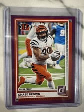2025 Panini Donruss - Chase Brown #294 Purple Press Proof