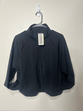 all in motion Airy Sleek Full Zip Jacket Black NWT Sz L