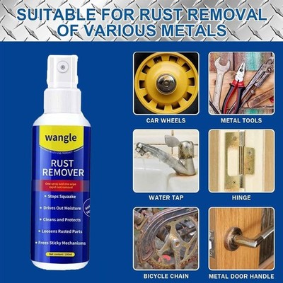 Wangle Rust Remover, Anti-Rust Lubricant Spray & Rust Remover Easy Application