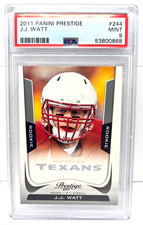 2011 Panini Prestige Rookie J.J. WATT RC Rookie Football Card PSA 9 MINT