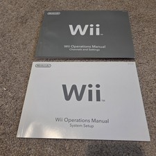 Nintendo Wii Console Operations Manuals  System Set Up Booklets Original