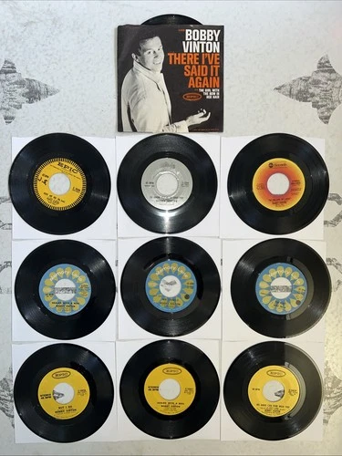 Lot x 10 BOBBY VINTON 45 Blue Velvet / There I've Said It / Sealed With A Kiss