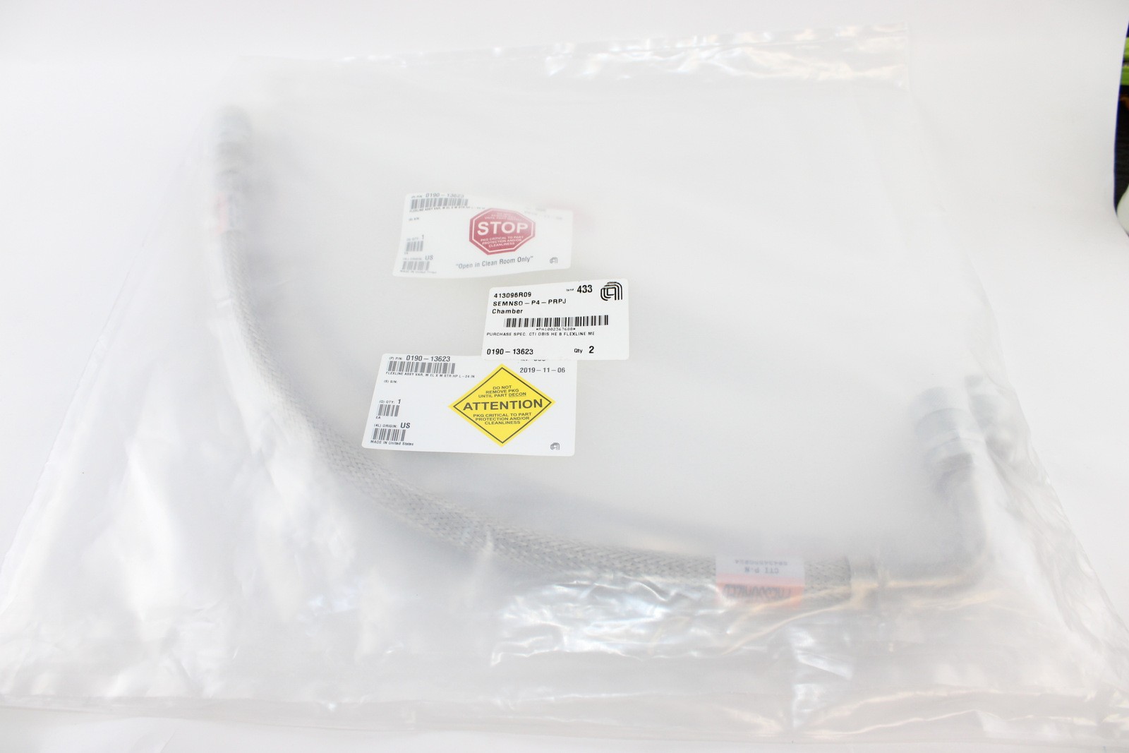 AMAT Applied Materials 0190-13623 FLEXLINE ASSY VAR,M EL X M STR HP L-24 IN