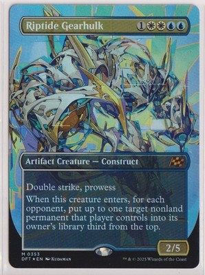 MTG Riptide Gearhulk (Borderless) Aetherdrift Foil