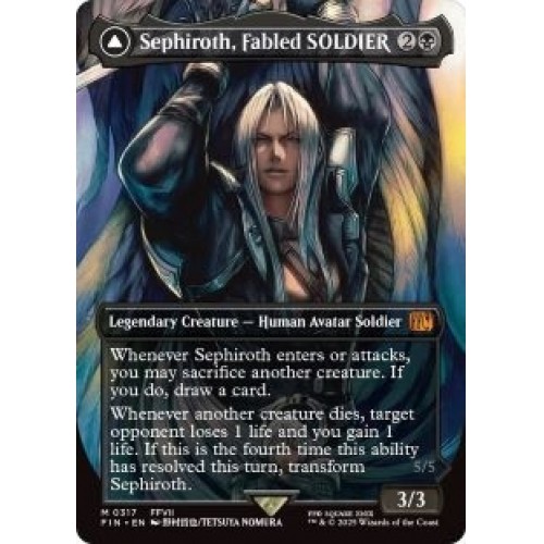 Sephiroth, Fabled Soldier (borderless) (317) M/NM Magic MTG