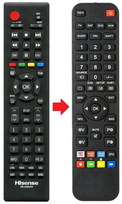 Fernbedienung passend für HISENSE LHD32E130TUK | LHD32K2204WCEU
