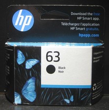 HP 63 Black Ink Cartridge F6U62AN Exp Sept. 2026  New Genuine OEM