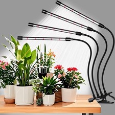 Black Clip Grow Lights for Indoor Plants, 168 Full Spectrum LEDs Clip Plant G...