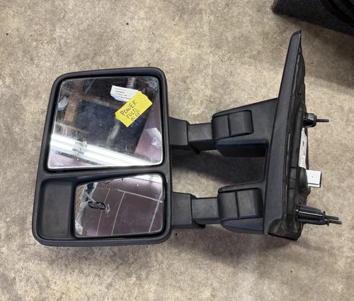 07-14 F150 Chrome Driver Side Left LH Towing Dual Arm Door Spotter Mirrors Glass