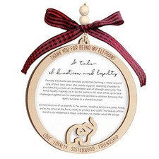 Elephant Ornaments for Sisterhoods for Women Friends with Friendship Ornament