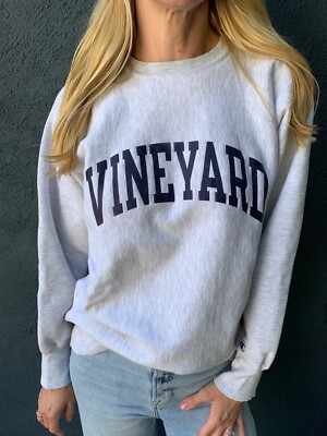 80s - 90s CHAMPION REVERSE WEAVE MARTHA'S VINEYARD CAPE COD GRAY