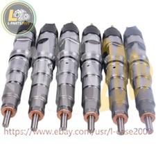6PCS Fuel Injector 51101006032 0445120030 for BOSCH MAN TGA TGS Engine D2066LF01