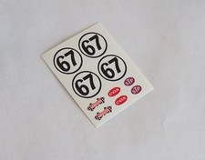 1/24 COX Strombecker KB slot car WATERSLIDE Decal Sheet #67 CHAPARRAL