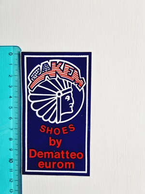 STICKER SAKEM SHOES DEMATTEO EUROM STICKER STICKER VINTAGE 80s ORIGINAL