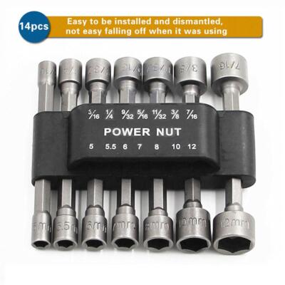 Starker Innensechskant 14Stk/Set Hex shank Adapter Bohrer Bits Adapter Drill Bit