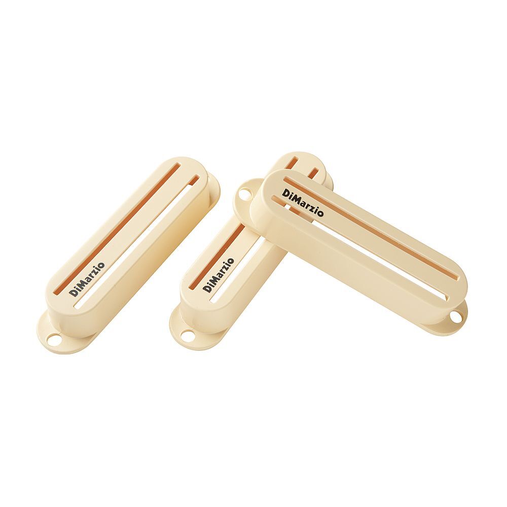 DiMarzio Fast Track Rail/Twin Blade Pickup Covers Set of 3 (Cream)