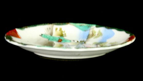 Takita Japan handbemalte Untertasse Mann und Frau im japanischen Garten 5" 2 Teller - Bild 5 von 9