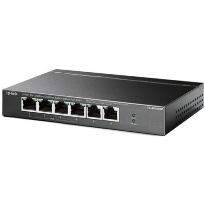 TP-Link TL-SF1006P 6-Port 10/100 Mb/s PoE+ Compliant Unmanaged Switch 67W