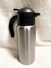 SERVICE IDEAS SJ10 STAINLESS STEEL INSULATED HOT COLD CARAFE 1 LITER