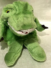Alligator Squeeze Tongue Hand Puppet 10" Plush Soft Toy Stuffed Animal