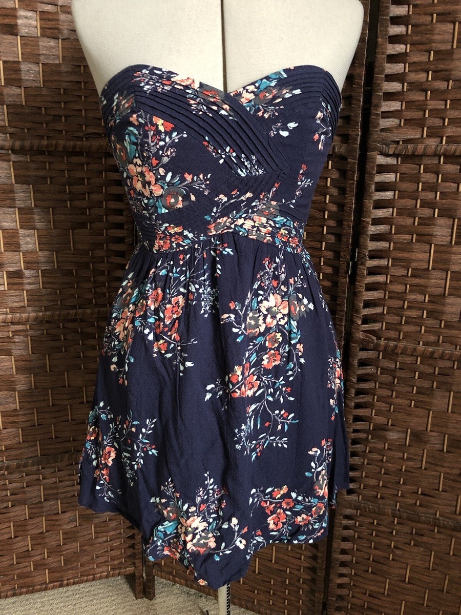 elena blue dress Royal Blue on Blue Hawaiian Print Dress Palem Leaf XL main image 0