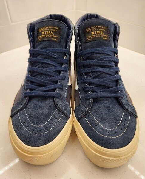 2013 Vans Vault X WTAPS SK8 Hi OG Navy White Mens Size 9 Defcon