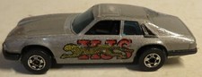 Vintage 1977 Hot Wheels Jaguar XJS Silver Hong Kong Loose Toy Car Mattel Used