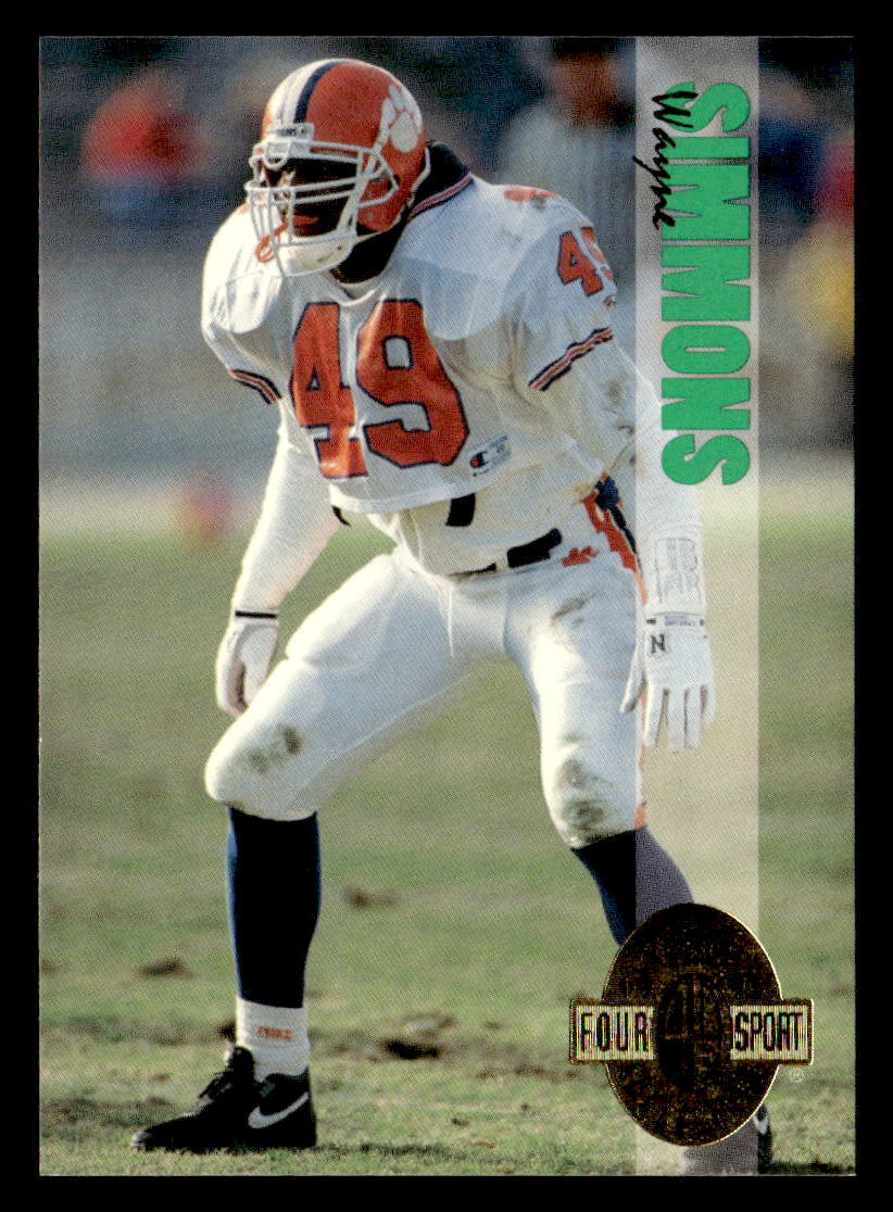 Wayne Simmons 1993 Classic Four Sport Rookie Card #178 Clemson Tigers