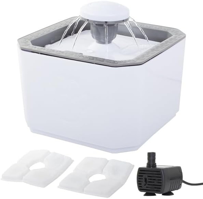 Fontana per Gatti e Cani Design Moderno - Abbeveratoio Silenzioso 2.5L