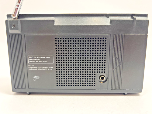 Vintage Magnavox D140 AM/FM 2-Band Portable Radio - Tested & Working - Afbeelding 4 van 4
