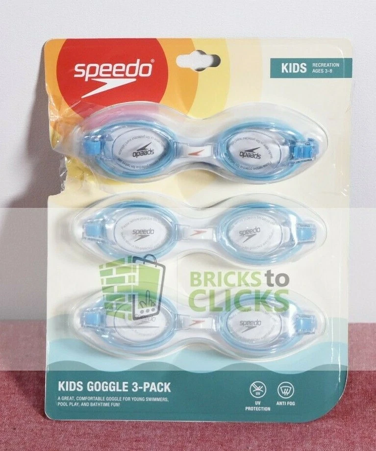 Speedo youth goggles 3 pack discount