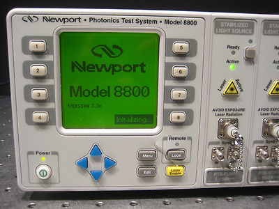 Newport Model 8800 Photonics Test System w/ 8 Modules, 980 Pump, 1552.53 WDM