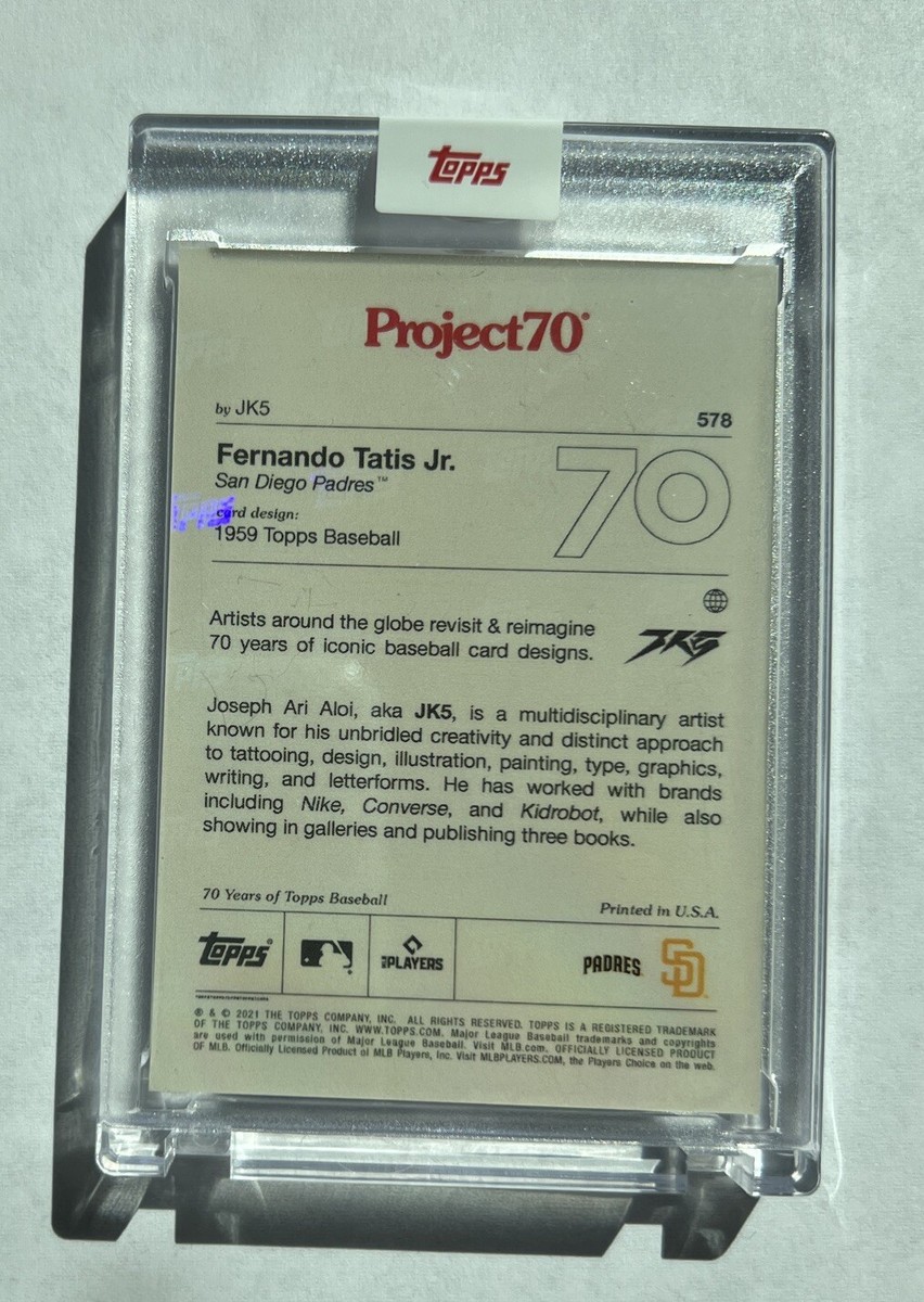Topps Project70 Card 578 - Fernando Tatis Jr. by JK5 Project Topps Project70 Card 578 - Fernando Tatis Jr. by JK5 Project