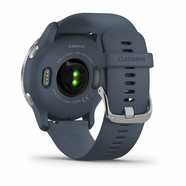トレーニング用品 GARMIN - garmin venu2 Granite Blue/Silver Garmin Venu 2 45mm Granite Blue Case with Blue Silicone Band