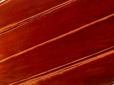 vintage velvet ribbon 1.5" reddish rust 3yds made in Switzerland