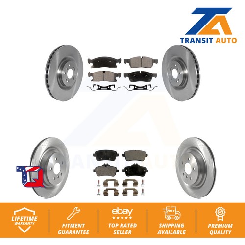 Front Rear Disc Brake Rotor Ceramic Pad Kit For MercedesBenz GLS450