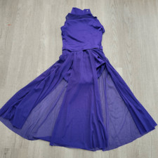 Weissman dance costume dress lyrical child small NWOT