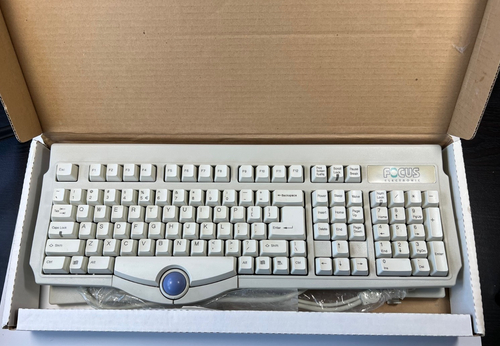Focus Electronic Model FK7200 PS/2 Keyboard with Trackball Box / User Guide - Picture 4 of 16