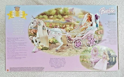 VHTF BARBIE PRINCESS COLLECTION: CINDERELLA, HORSE & CARRIAGE. BRAND NEW IN BOX! - Picture 3 of 5
