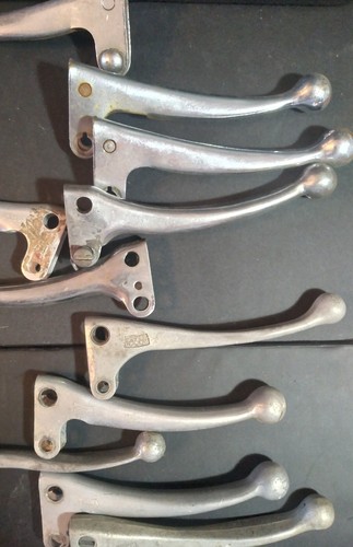 15 Vintage 1970's-80's Moped Magura Lever Handles Folded or Cast Aluminum/Steel - Picture 2 of 8