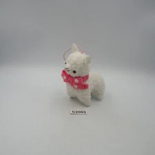 Alpaca Alpacasso C2003 Amuse White Strap Mascot 3" Plush Toy Doll Japan