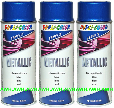 3x400ml Lackspray Metalliklack Sprühlack metalleffekt Metallic Effektlack Blau