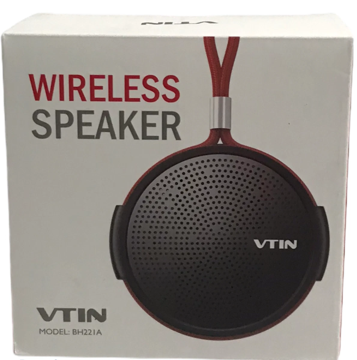 Vtin SoundHot Q1 BH221A Portable Speaker Black Red.shower pool