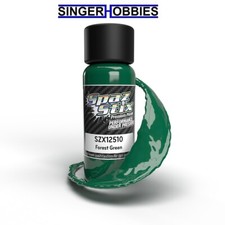 SPAZ STIX SZX12510 Forest Green Airbrush Ready Paint, 2oz Bottle HRP