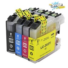 4P LC203XL Ink For Brother MFC-J460DW MFC-J480DW MFC-J680DW MFC-J485DW J880DW