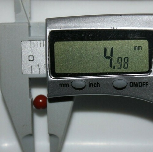 Natural Red Jasper 5mm Flat Back Round Cabochon Loose Gemstone(s) - Bild 2 von 2