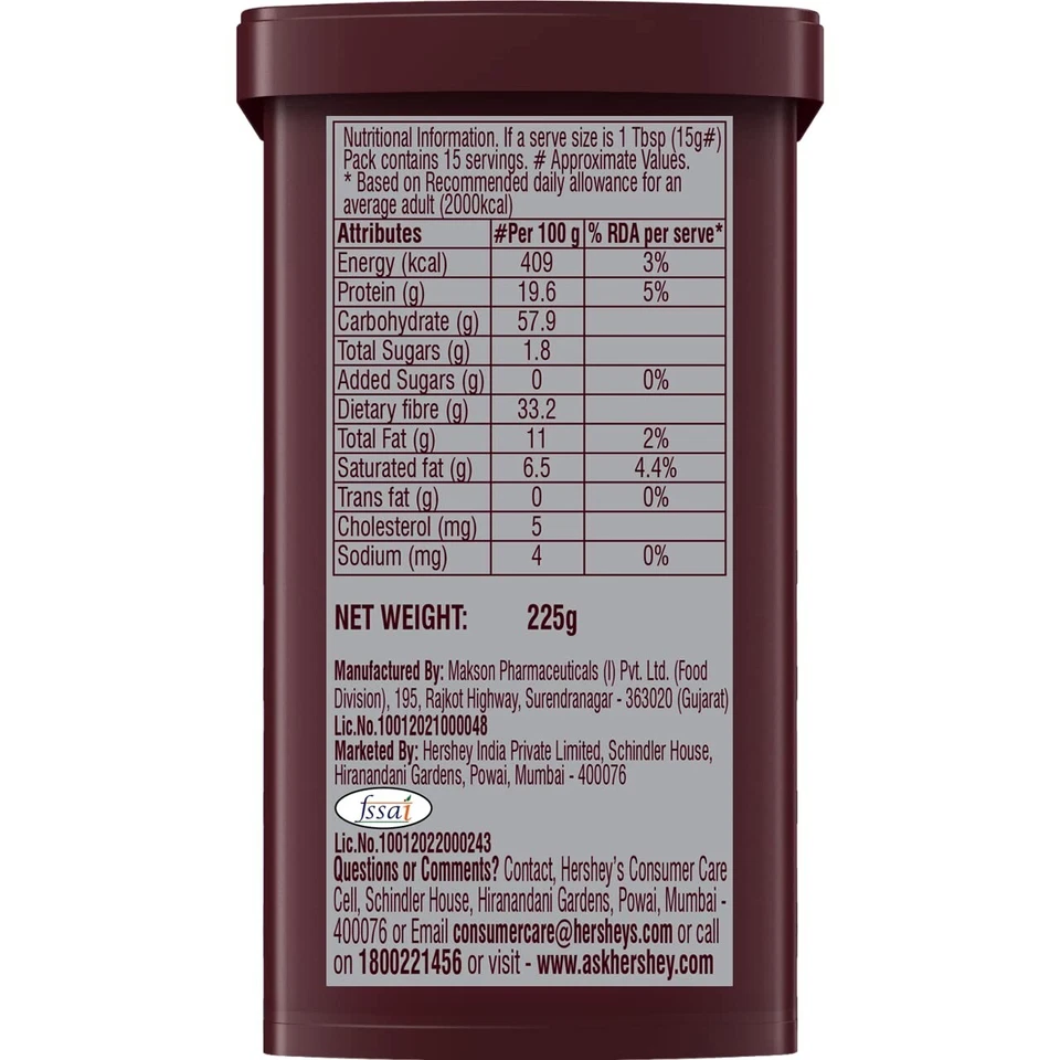 Hershey's Natural Unsweetened Cocoa Powder 225g free shipping - Image 3 of 3